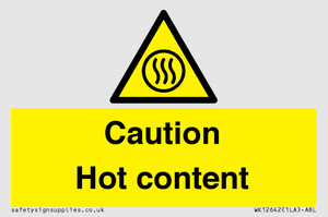 Caution Hot content